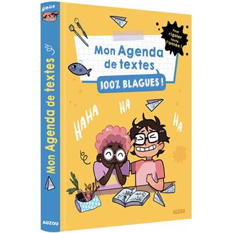 Mon agenda de texte 100% blagues