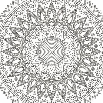 Mandalas Relaxant - Je médite, je dessine et je colorie