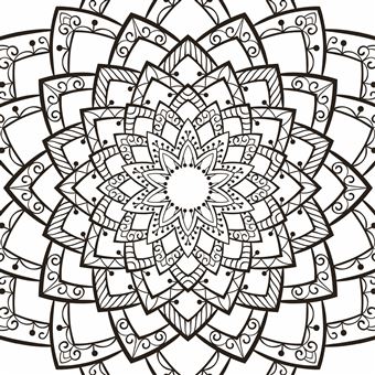Mandalas Relaxant - Je médite, je dessine et je colorie