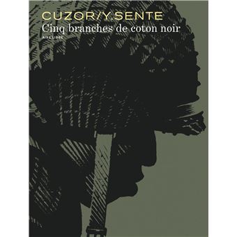 Cinq branches de coton noir