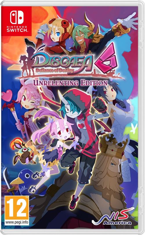 Pochette avant du jeu Disgaea 6: Defiance Of Destiny Unrelenting Edition Nintendo Switch