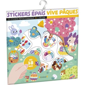 Stickers épais - Vive Pâques