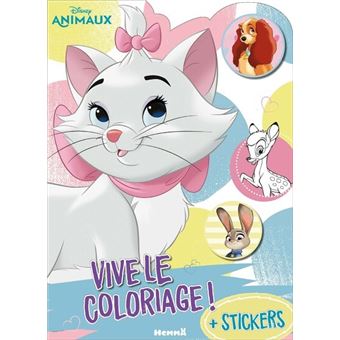 Disney Animaux - Vive le coloriage ! (Marie points colorés)
