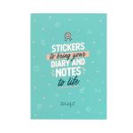 Carnet d'autocollants Mr. Wondeful Turquoise