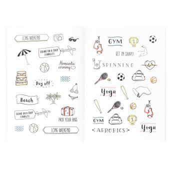 Carnet d'autocollants Mr. Wondeful Turquoise