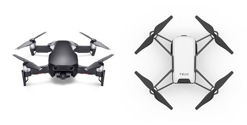 Drone 4K Dji Mavic Air Fly More Combo Onyx Noir + Drone RYZE Tello Blanc