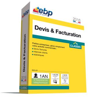 EBP Devis et Facturation Classic 2016 + VIP 1 Licence PC - 1