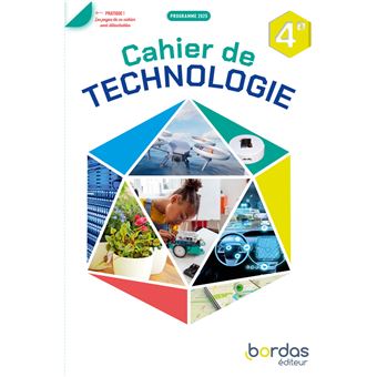 Technologie 4e - 2025 - Cahier - élève