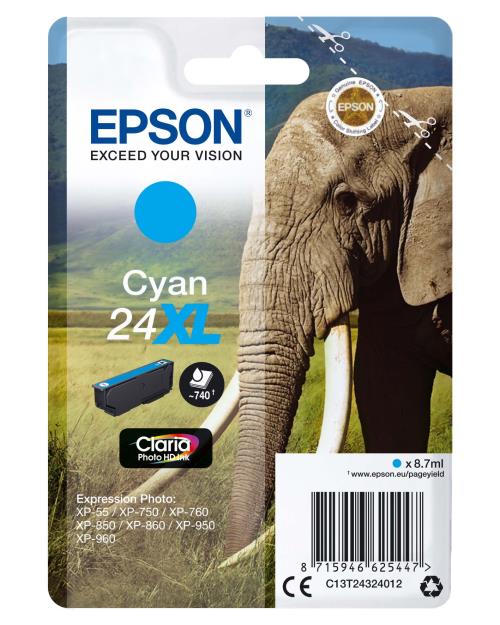 Cartouche d'encre Epson Elephant cyan XL 