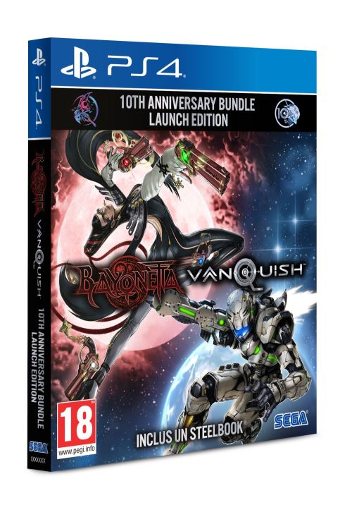 Pochette avant du jeu Bayonetta et Vanquish 10ème Anniversaire Bundle PS4