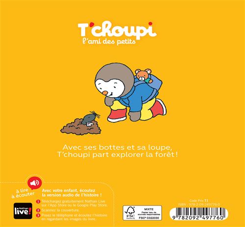 T'choupi - T'choupi se promène en forêt - Thierry Courtin - cartonné, Livre  tous les livres à la Fnac
