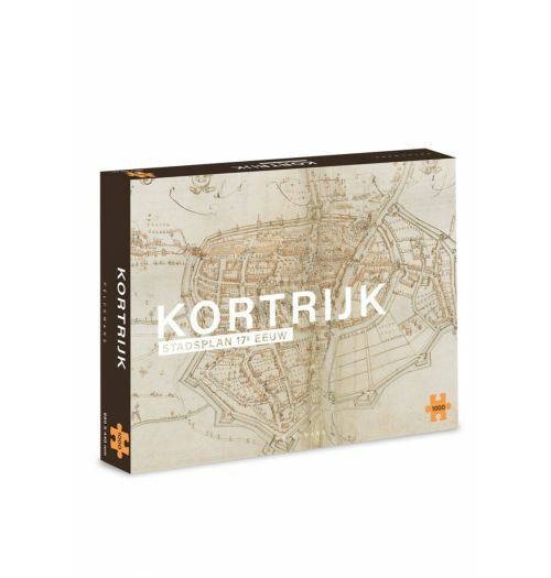 Puzzle Plan de la ville de Courtrai  1000 pièces