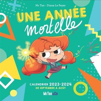 Calendrier mural Mortelle Adèle (septembre 2023 - août 2024)