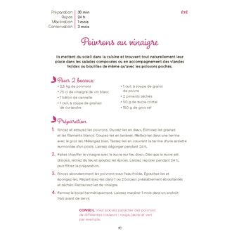 Conserves faciles. 30 recettes de saison pour manger sain