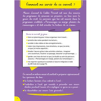 Mon carnet de lecteur : Manon Lescaut Abbé Prévost 2022