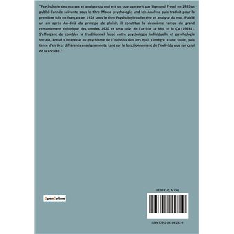 Psychologie collective et analyse du moi
