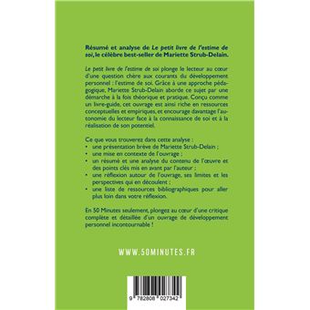 Le petit livre de l'estime de soi (Résumé et analyse du livre de Mariette Strub-Delain)
