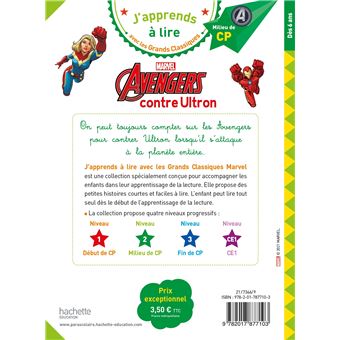 Disney -  Marvel - Avengers contre Ultron, CP niveau 2