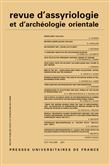 Revue d'assyriologie 2021, vol. 115