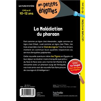 La Malédiction du pharaon - CM2 et 6e - Cahier de vacances 2023