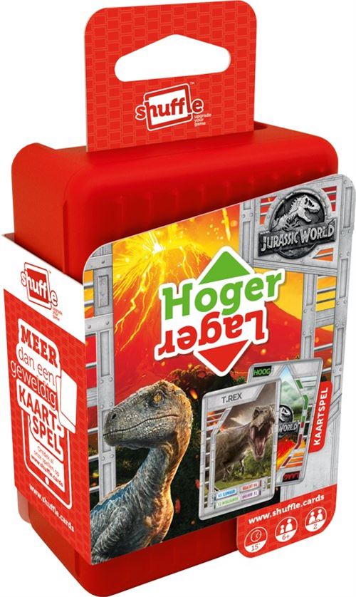 Shuffle - Jurassic World - Hoger Lager - Kaartspel- NL