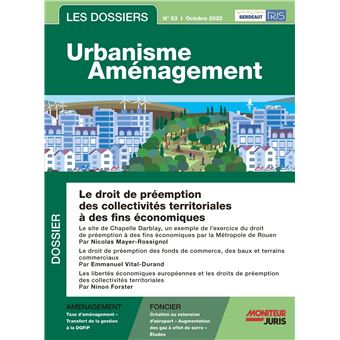 Les Dossiers Urbanisme Aménagement - n° 53 octobre 2022
