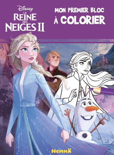 La Reine des Neiges - Disney La Reine des Neiges 2 Mon premier bloc à  colorier - Collectif - broché - Achat Livre