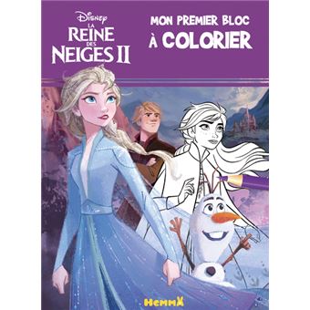 Disney La Reine des Neiges 2 Mon premier bloc à colorier