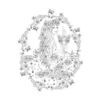 Mini-bloc d'Art-thérapie Esprits de la nature