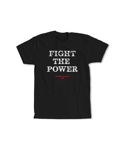 Tee-Shirt Fight The Power noire Modèle homme Taille XL