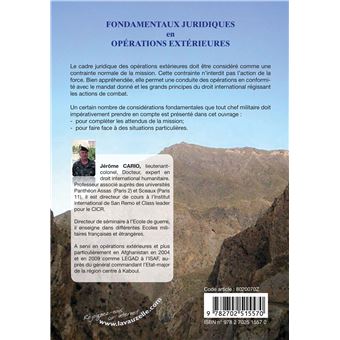 Fondamentaux juridiques en opérations extérieures