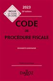 Code de procédure fiscale 2023 30ed - Annoté & commenté