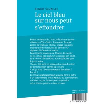 Le Ciel Bleu Sur Nous Peut S Effondrer Broche Benoit Semaille Achat Livre Fnac