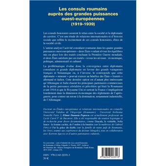 Les consuls roumains auprès des grandes puissances ouest-européennes