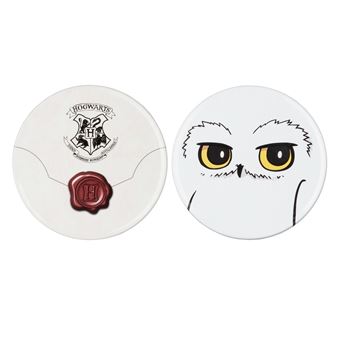 Set de 2 dessous de verre Harry Potter Hedwige