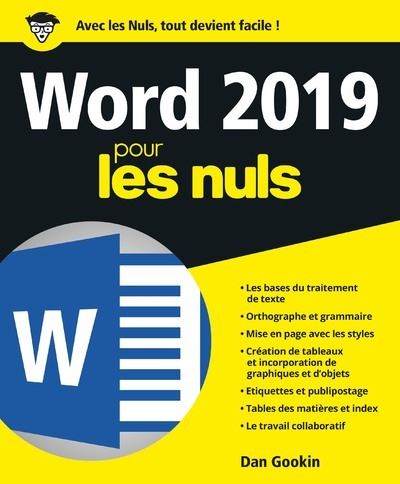 Word 2019 Pour les Nuls - Dan Gookin - broché