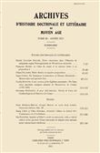 Archives d'Histoire littéraire et doctrinale du Moyen Âge LXXXVIII – 2021