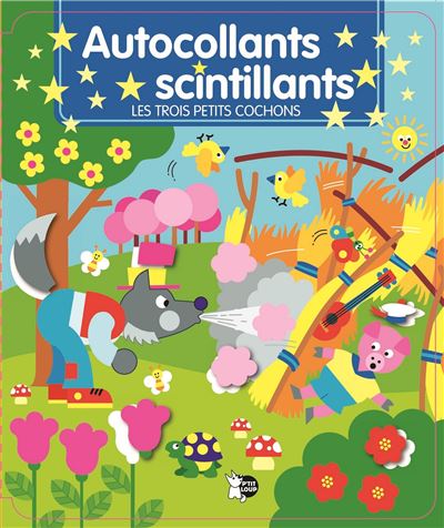 Les Trois Petits Cochons - Autocollants scintillants -  Collectif - broché