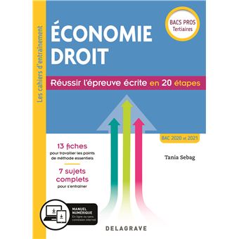 Économie-Droit - Réussir l'épreuve écrite en 20 étapes Bac Pro (2019) - Pochette élève