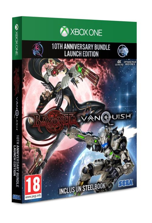 Pochette avant du jeu Bayonetta et Vanquish 10ème Anniversaire Bundle Xbox One