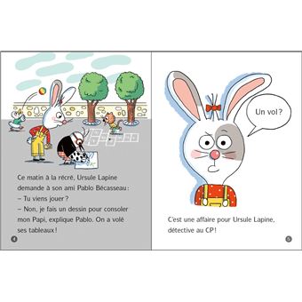 Ursule Lapine, détective au CP : Les tableaux de Pablo - niveau 1