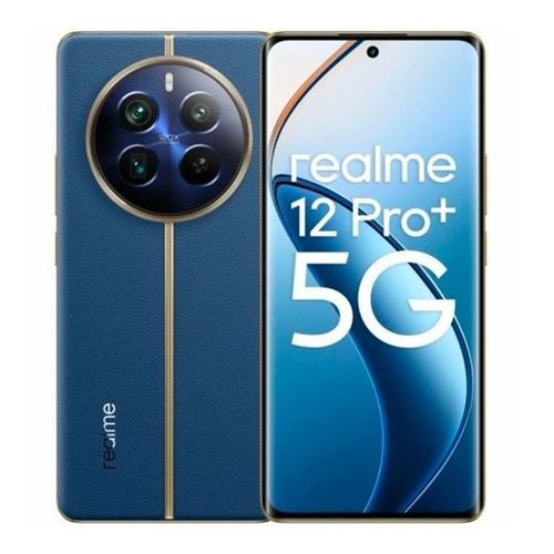 Smartphone Realme 12 Pro+ 5G - 12 Go RAM, 512 Go de stockage, Bleu Submarine Double SIM