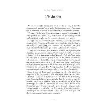 La Loi Naturelle