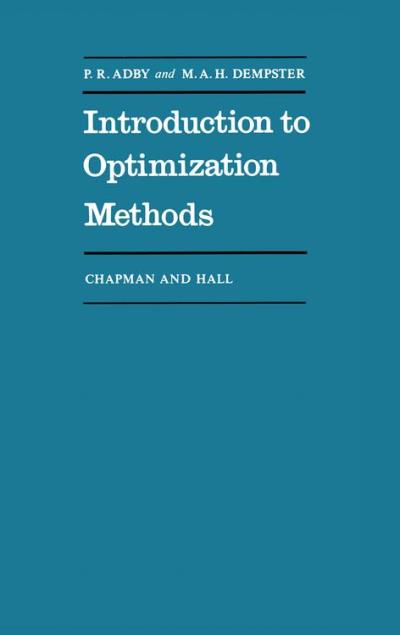 Introduction to optimization methods - Poche - P. Adby - Achat Livre ou ...