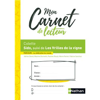 Mon carnet de lecteur : Sido Colette - 2022