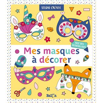 Mes masques à décorer - Jaune