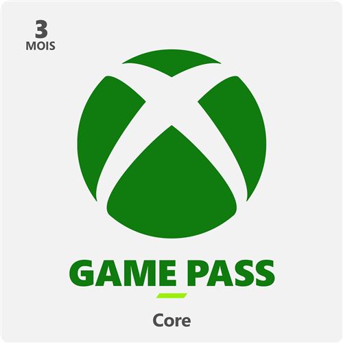 Code de téléchargement Game pass Core 3 mois