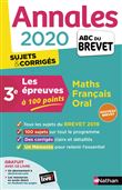Annales Brevet 2020 Maths Français Oral - Les Epreuves à 100 points