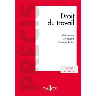 Droit du travail 2022 35ed