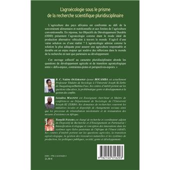 L'agroécologie sous le prisme de la recherche scientifique pluridisciplinaire